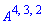 `#msup(mi("A"),mrow(mrow(mn("4"),Typesetting:-mo("&comma;"),mn("3"),Typesetting:-mo("&comma;"),mn("2"))))`