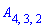`#msub(mi("A"),mrow(mrow(mn("4"),Typesetting:-mo("&comma;"),mn("3"),Typesetting:-mo("&comma;"),mn("2"))))`