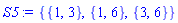 {{1, 3}, {1, 6}, {3, 6}}