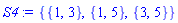 {{1, 3}, {1, 5}, {3, 5}}