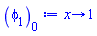 proc (x) options operator, arrow, function_assign; 1 end proc