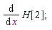 diff(H[2], x)