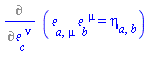 %diff(Physics:-Tetrads:-e_[a, mu]*Physics:-Tetrads:-e_[b, `~mu`] = Physics:-Tetrads:-eta_[a, b], Physics:-Tetrads:-e_[c, `~nu`])