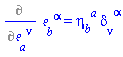 %diff(Physics:-Tetrads:-e_[b, `~alpha`], Physics:-Tetrads:-e_[a, `~nu`]) = Physics:-Tetrads:-eta_[b, `~a`]*Physics:-g_[nu, `~alpha`]