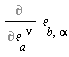 %diff(e_[b, alpha], e_[a, `~nu`])