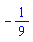 -1/9