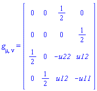 Physics:-g_[mu, nu] = Matrix(%id = 18446744078538592734)