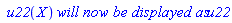 ` u22`(X)*`will now be displayed as`*u22