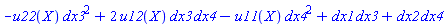 -u22(X)*dx3^2+2*u12(X)*dx3*dx4-u11(X)*dx4^2+dx1*dx3+dx2*dx4