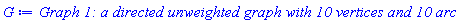 GRAPHLN(directed, unweighted, [1, 2, 3, 4, 5, 6, 7, 8, 9, 10], Array(%id = 18446744074365436142), `GRAPHLN/table/1`, 0)