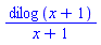 dilog(x+1)/(x+1)