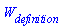 W[definition]
