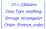 RTABLE(18446744074184966294, anything, Matrix, rectangular, Fortran_order, [], 2, 1 .. 20, 1 .. 20)