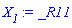 `#msub(mi("X"),mi("1"))` := _R11