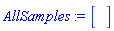 AllSamples := Matrix(0, 1, {})