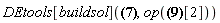 DEtools[buildsol](F(y) = ODESolStruc(_a, [{diff(diff(_b(_a), _a), _a) = -12*_a*(diff(_b(_a), _a))^3/(_b(_a)^2*((-B*_a^2+3*A*_a)*_b(_a)^2-3*_a*n+9*_a-3))-(1/6)*((6*B*_a^3-54*A*_a^2)*_b(_a)^3+(18*_a^2*n-54*_a^2-54*_a)*_b(_a))*(diff(_b(_a), _a))^2/(_b(_a)^2*_a*((-B*_a^2+3*A*_a)*_b(_a)^2-3*_a*n+9*_a-3))-(1/6)*(-6*A*B*_b(_a)^6*_a^3+(12*B*_a^3*n-36*B*_a^3+12*B*_a^2+18*A*_a)*_b(_a)^4)*(diff(_b(_a), _a))/(_b(_a)^2*_a*((-B*_a^2+3*A*_a)*_b(_a)^2-3*_a*n+9*_a-3))-(1/6)*(A*_a^4*B^2*_b(_a)^9+(-B^2*_a^4*n+3*B^2*_a^4)*_b(_a)^7+9*A*_b(_a)^5+(-9*n+27)*_b(_a)^3)/(_b(_a)^2*_a*((-B*_a^2+3*A*_a)*_b(_a)^2-3*_a*n+9*_a-3))}, {_a = F(y), _b(_a) = 1/(diff(F(y), y))}, {y = Int(_b(_a), _a)+_C1, F(y) = _a}]), op(({_b(_a) = 0}, {_b(_a) = RootOf(A*_Z^2-n+3)})[2]))
