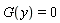 G(y) = 0
