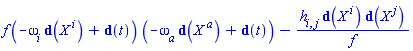 f*(-omega[i]*Physics:-d_(Physics:-SpaceTimeVector[`~i`](X))+Physics:-d_(t))*(-omega[a]*Physics:-d_(Physics:-SpaceTimeVector[`~a`](X))+Physics:-d_(t))-h[i, j]*Physics:-d_(Physics:-SpaceTimeVector[`~i`](X))*Physics:-d_(Physics:-SpaceTimeVector[`~j`](X))/f