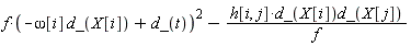 f*(-omega[i]*d_(X[i])+d_(t))^2-h[i, j]*d_(X[i])*d_(X[j])/f