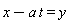 -a*t+x = y