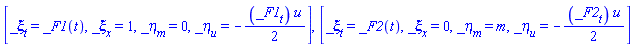 [_xi[t] = _F1(t), _xi[x] = 1, _eta[m] = 0, _eta[u] = -(1/2)*(diff(_F1(t), t))*u], [_xi[t] = _F2(t), _xi[x] = 0, _eta[m] = m, _eta[u] = -(1/2)*(diff(_F2(t), t))*u]