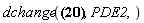 dchange({x = y, u(t, x) = upsilon(y)}, PDE2)