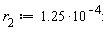 r[2] := 1.25*10^(-4)