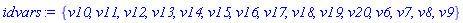 {v10, v11, v12, v13, v14, v15, v16, v17, v18, v19, v20, v6, v7, v8, v9}