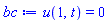 u(1, t) = 0