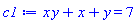 x*y+x+y = 7