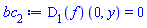 (D[1](f))(0, y) = 0