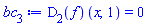 (D[2](f))(x, 1) = 0