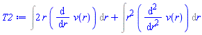 Int(2*r*(diff(v(r), r)), r)+Int(r^2*(diff(diff(v(r), r), r)), r)
