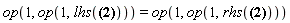op(1, op(1, lhs(sum(sum(`#mover(mi("u"),mo("&circ;"))`[m, n]*exp(-(2*I)*Pi*(m*(j+1)*L+l*n*J)/(J*L))+`#mover(mi("u"),mo("&circ;"))`[m, n]*exp(-(2*I)*Pi*(m*(j-1)*L+l*n*J)/(J*L))+`#mover(mi("u"),mo("&circ;"))`[m, n]*exp(-(2*I)*Pi*(n*(l+1)*J+m*L*j)/(J*L))+`#mover(mi("u"),mo("&circ;"))`[m, n]*exp(-(2*I)*Pi*(n*(l-1)*J+m*L*j)/(J*L))-4*`#mover(mi("u"),mo("&circ;"))`[m, n]*exp(-(2*I)*Pi*(J*l*n+L*j*m)/(J*L)), n = 0 .. L-1), m = 0 .. J-1) = sum(sum(h^2*`#mover(mi("&rho;",fontstyle = "normal"),mo("&circ;"))`[m, n]*exp(-(2*I)*Pi*(J*l*n+L*j*m)/(J*L)), n = 0 .. L-1), m = 0 .. J-1)))) = op(1, op(1, rhs(sum(sum(`#mover(mi("u"),mo("&circ;"))`[m, n]*exp(-(2*I)*Pi*(m*(j+1)*L+l*n*J)/(J*L))+`#mover(mi("u"),mo("&circ;"))`[m, n]*exp(-(2*I)*Pi*(m*(j-1)*L+l*n*J)/(J*L))+`#mover(mi("u"),mo("&circ;"))`[m, n]*exp(-(2*I)*Pi*(n*(l+1)*J+m*L*j)/(J*L))+`#mover(mi("u"),mo("&circ;"))`[m, n]*exp(-(2*I)*Pi*(n*(l-1)*J+m*L*j)/(J*L))-4*`#mover(mi("u"),mo("&circ;"))`[m, n]*exp(-(2*I)*Pi*(J*l*n+L*j*m)/(J*L)), n = 0 .. L-1), m = 0 .. J-1) = sum(sum(h^2*`#mover(mi("&rho;",fontstyle = "normal"),mo("&circ;"))`[m, n]*exp(-(2*I)*Pi*(J*l*n+L*j*m)/(J*L)), n = 0 .. L-1), m = 0 .. J-1))))