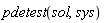 pdetest(sol, sys)