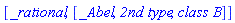 [_rational, [_Abel, `2nd type`, `class B`]]