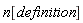 n[definition]
