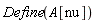 Define(A[nu])