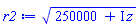 (250000+I*z)^(1/2)