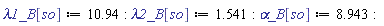 `&lambda;1_B`[so] := 10.94: