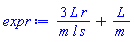 3*L*r/(m*l*s)+L/m