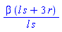 beta*(l*s+3*r)/(l*s)