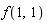 f(1, 1)