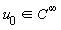`in`(u__0, C^infinity)