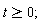 t >= 0