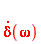 (D(delta))(omega)
