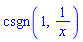 csgn(1, 1/x)