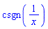 csgn(1/x)