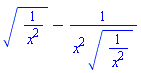 (1/x^2)^(1/2)-1/(x^2*(1/x^2)^(1/2))
