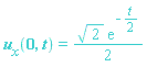 u[x](0, t) = (1/2)*sqrt(2)*exp(-(1/2)*t)